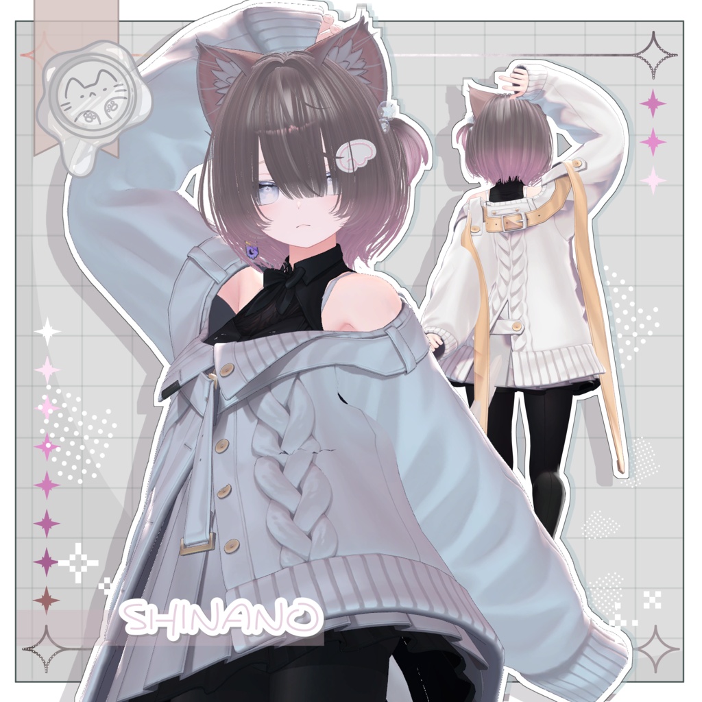 のんびりヘア【3Dヘアモデル】