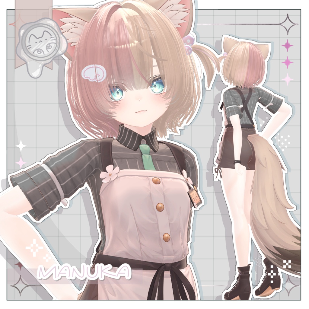のんびりヘア【3Dヘアモデル】