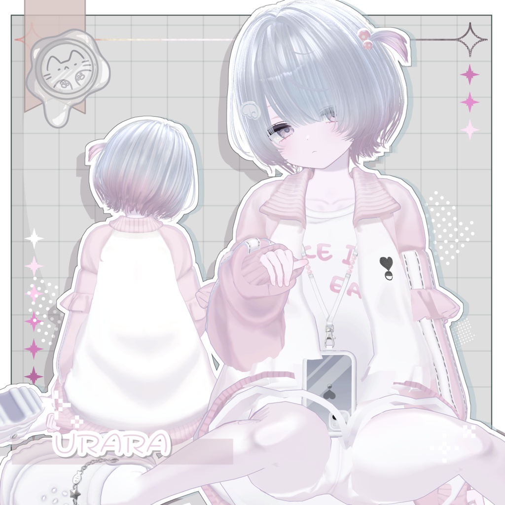 のんびりヘア【3Dヘアモデル】