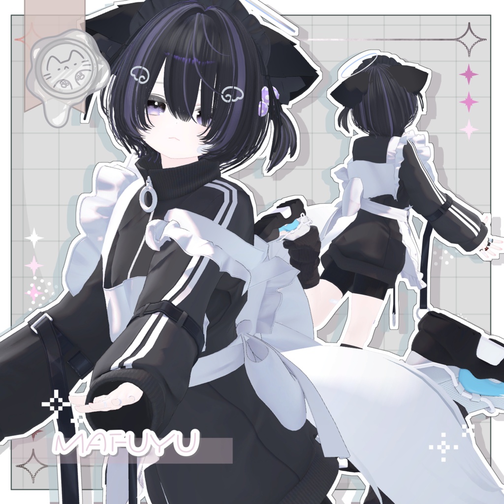 のんびりヘア【3Dヘアモデル】