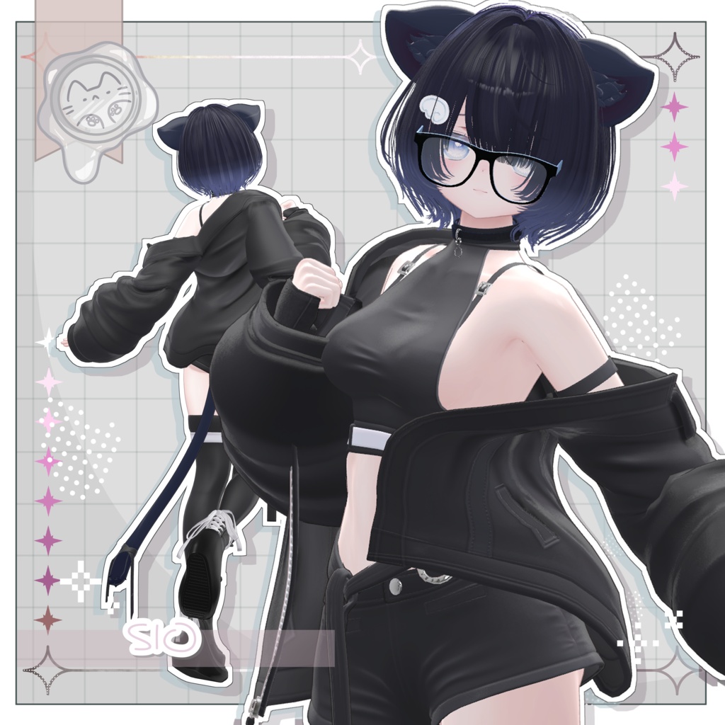 のんびりヘア【3Dヘアモデル】