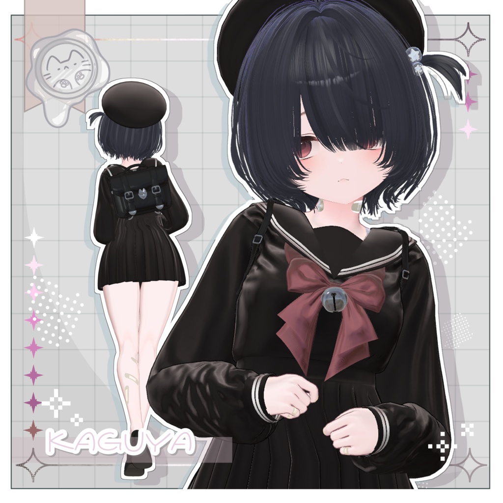 のんびりヘア【3Dヘアモデル】