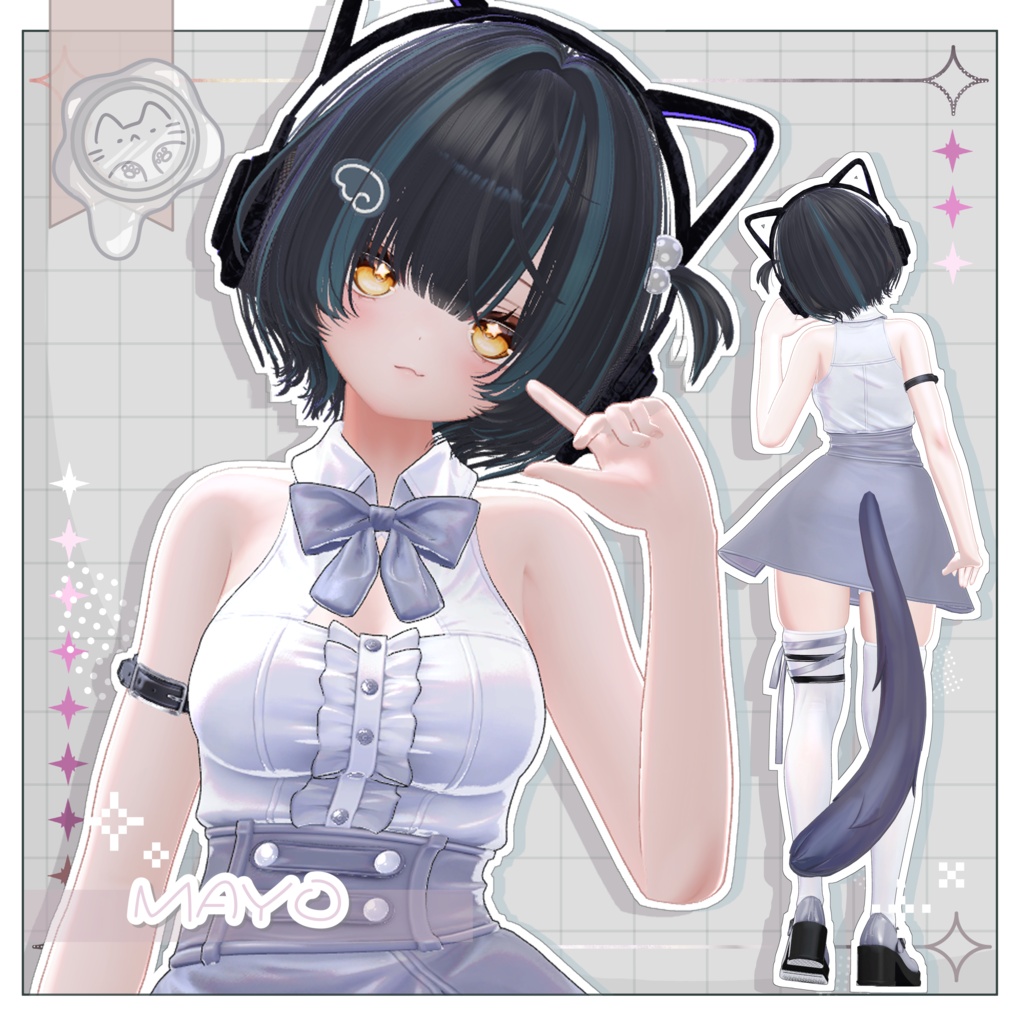 のんびりヘア【3Dヘアモデル】