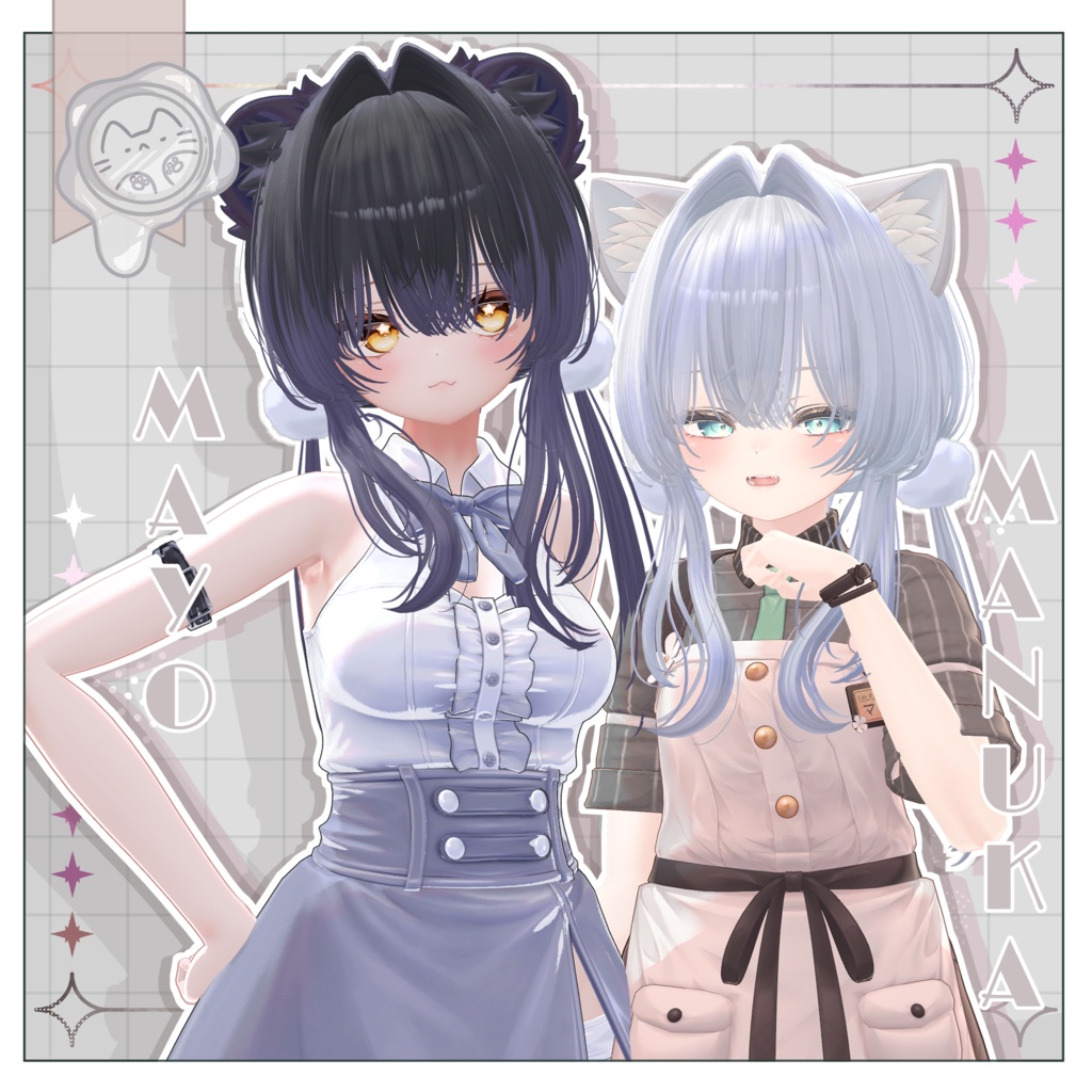 秋雪ツイン【3Dヘアモデル】