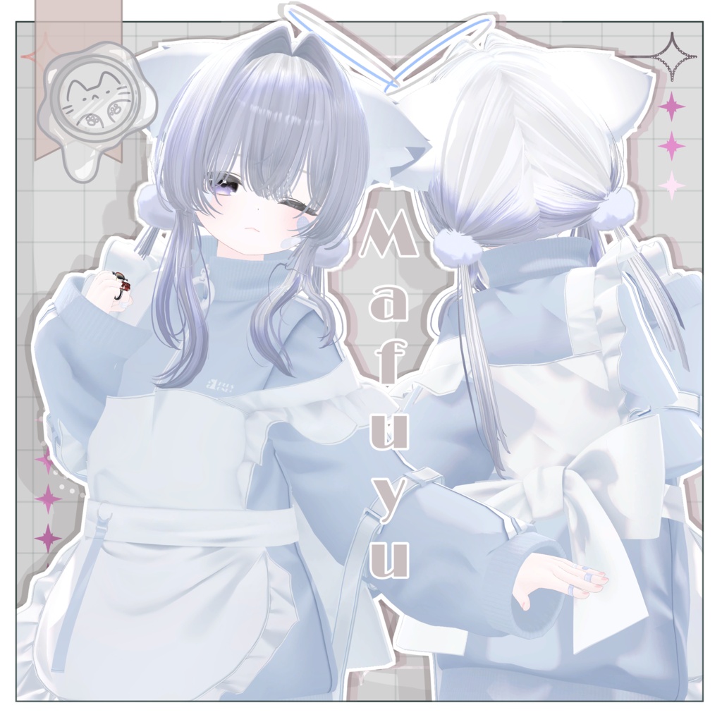秋雪ツイン【3Dヘアモデル】