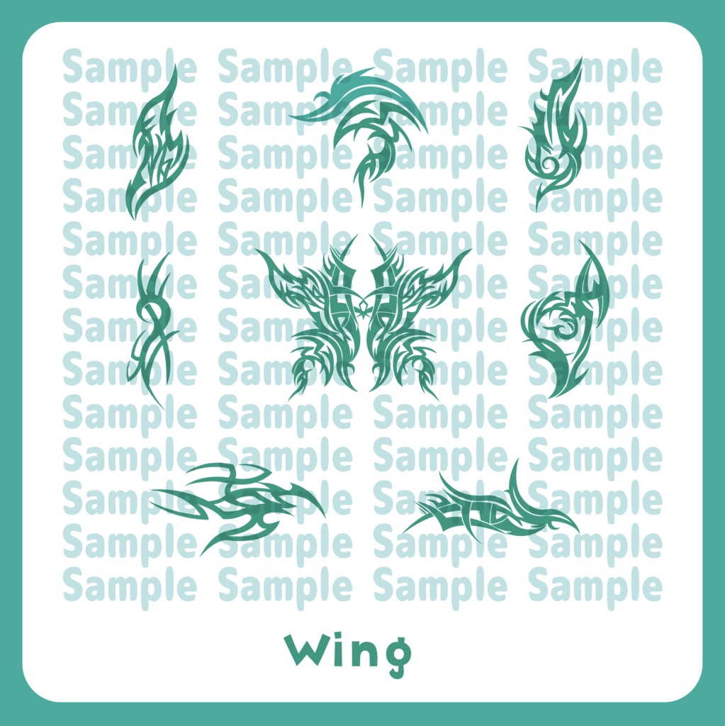 【VRC】翼デカール【Wings】