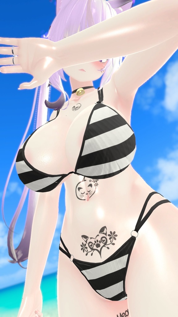 【VRC】猫デカール【Sunbathing】