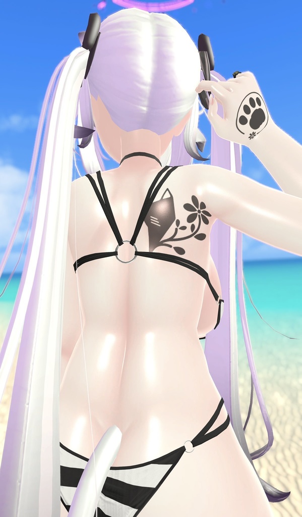 【VRC】猫デカール【Sunbathing】