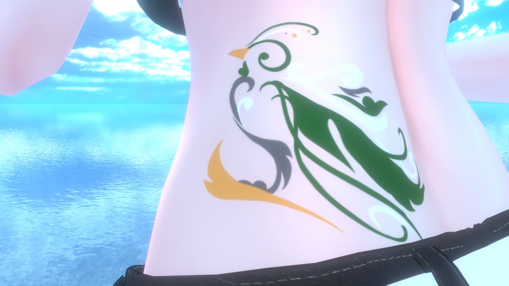 【VRC】花鳥デカール【Cage】