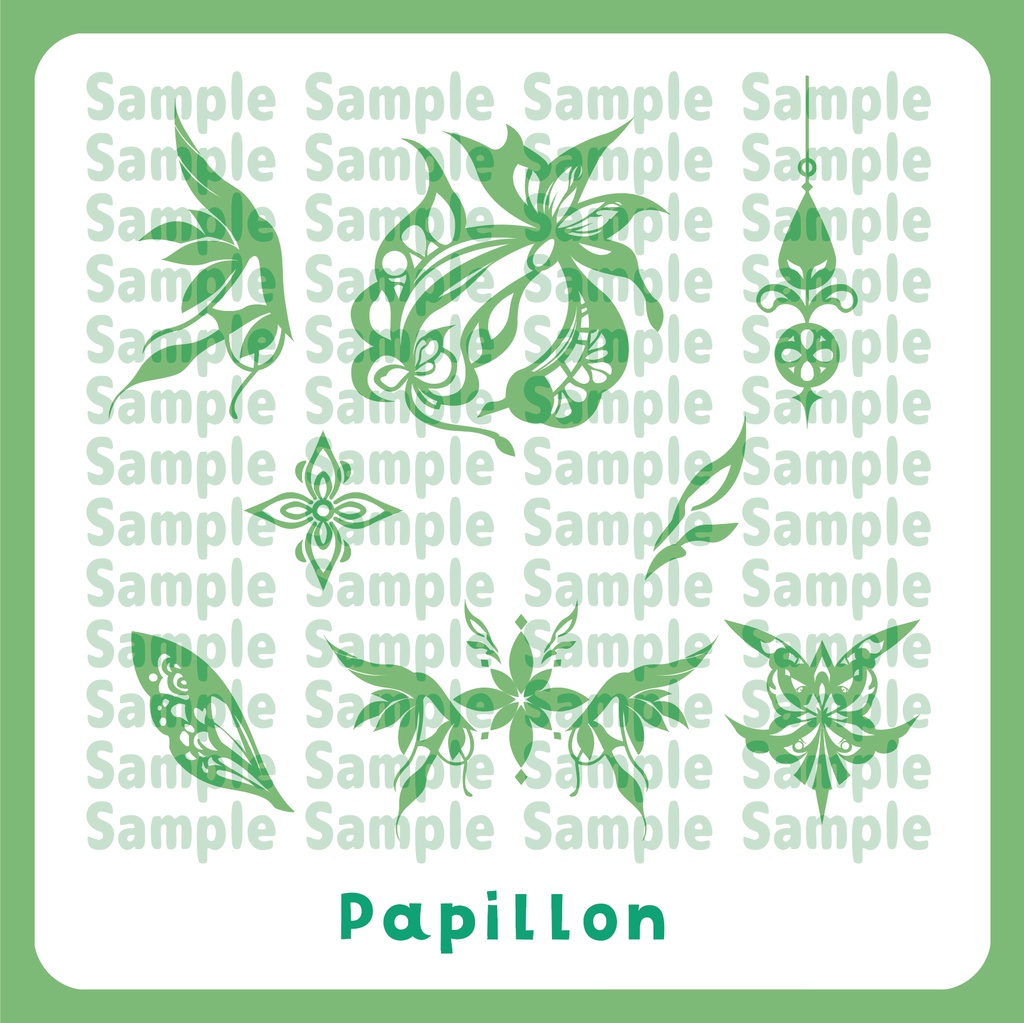 【VRC】蝶デカール【Papillon】