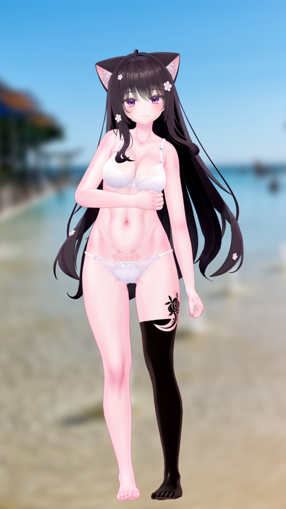 【VRC】薔薇タトゥー【Blackout Rose】