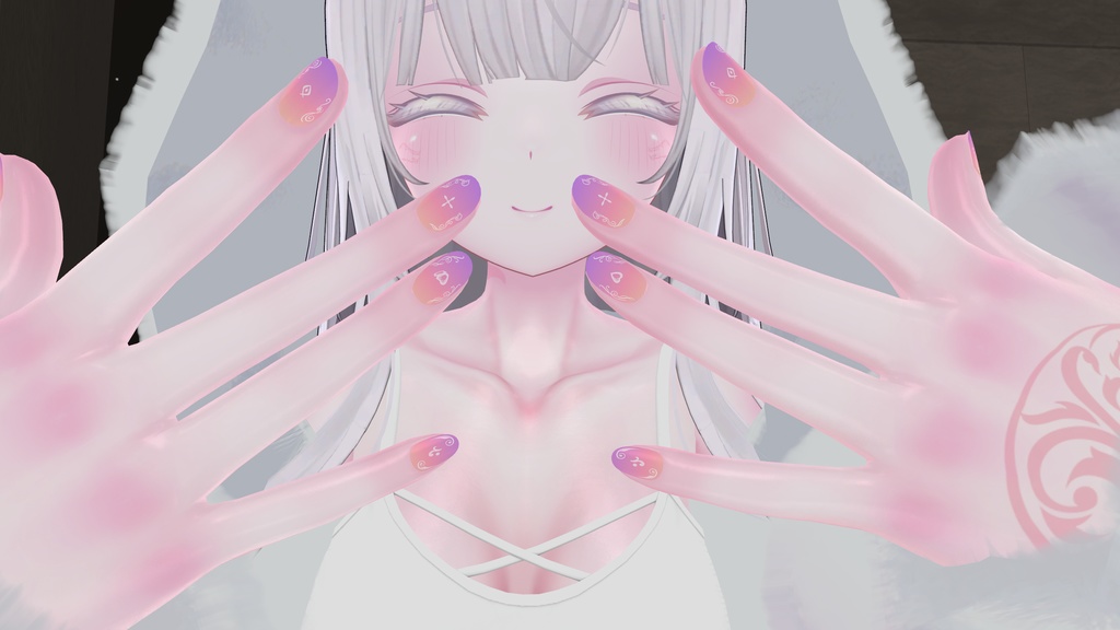 【ネイルテクスチャ】Angelic【8アバター対応】