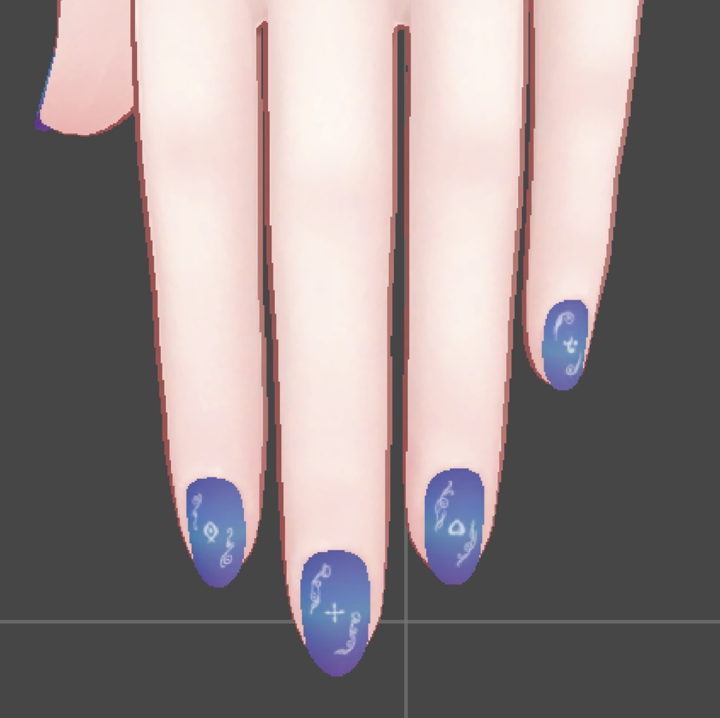 【ネイルテクスチャ】Angelic【8アバター対応】