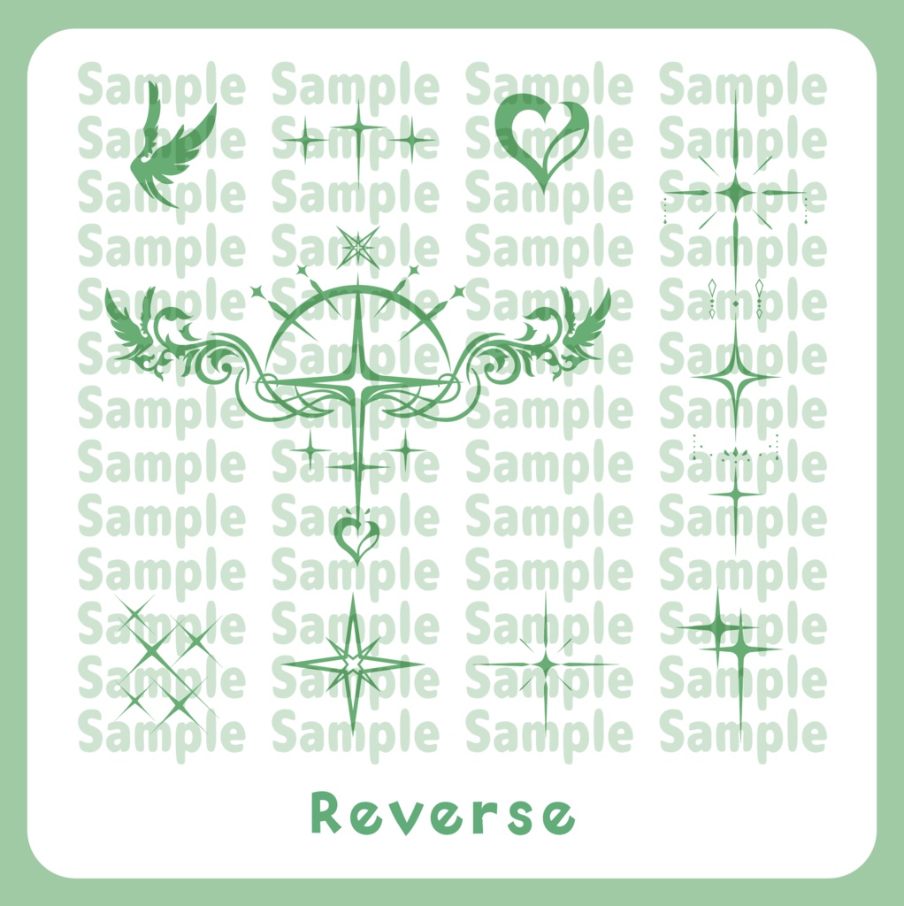 【VRC】煌めきデカール【Reverse】