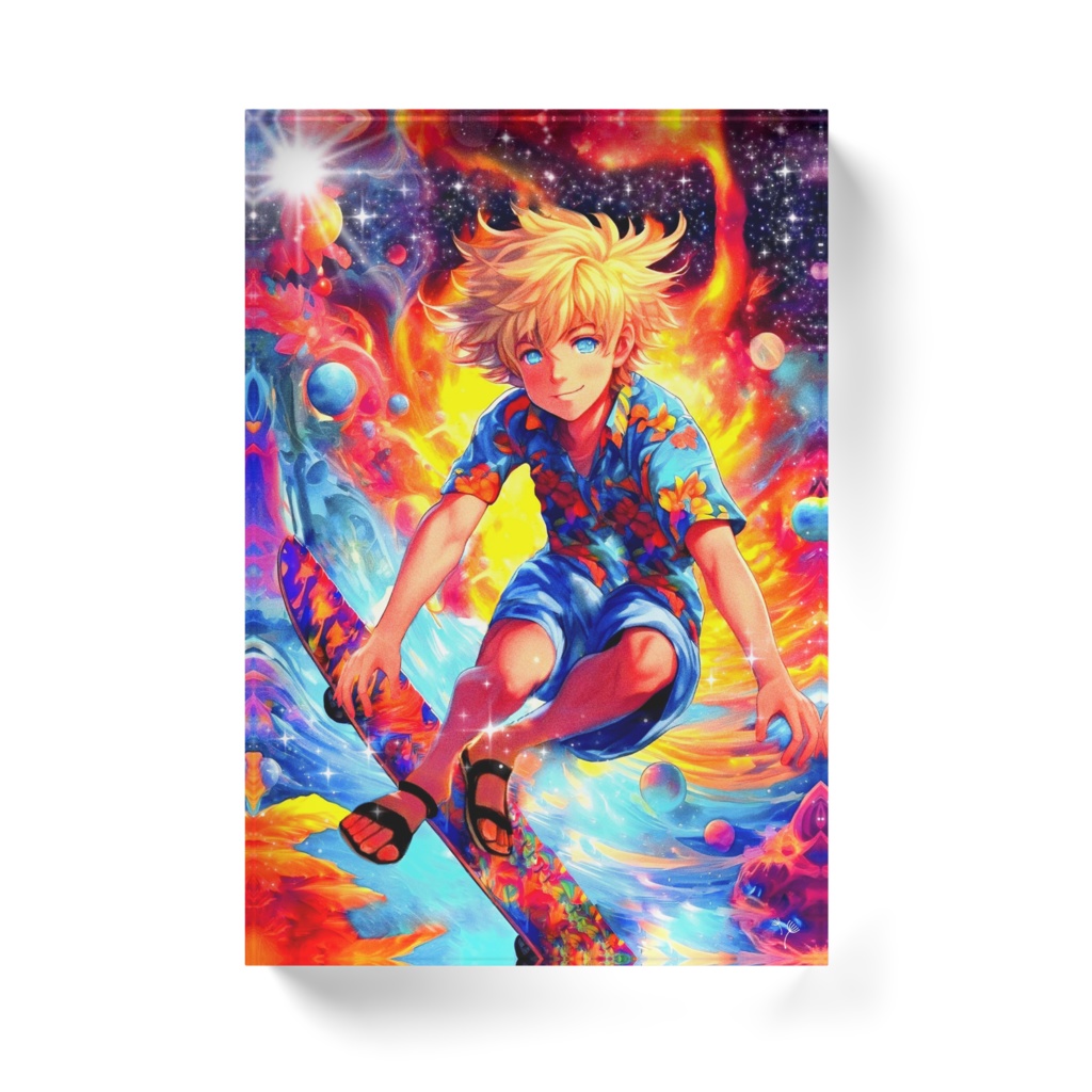 🌺南国スカイハッカー「風の少年」【アクリルブロック】🌺