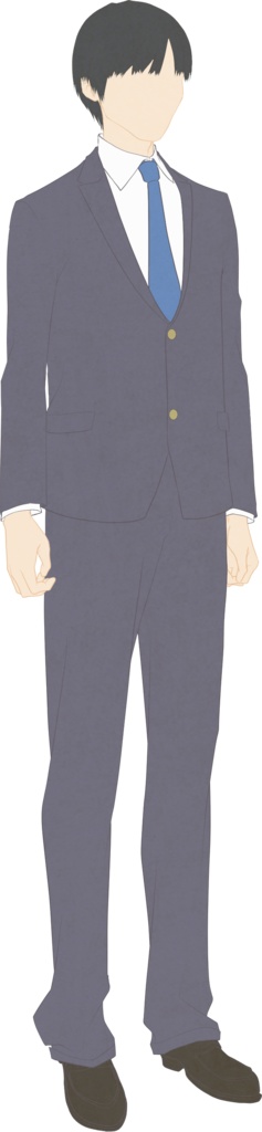 モブシリーズ:男子学生B1体3パターン