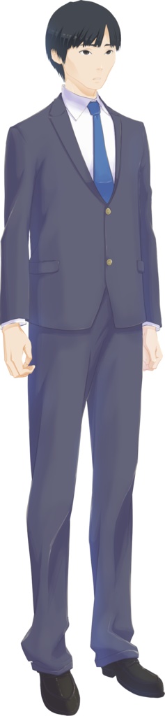 モブシリーズ:男子学生B1体3パターン