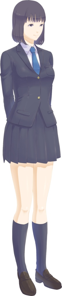 モブシリーズ:女子学生A1体3パターン