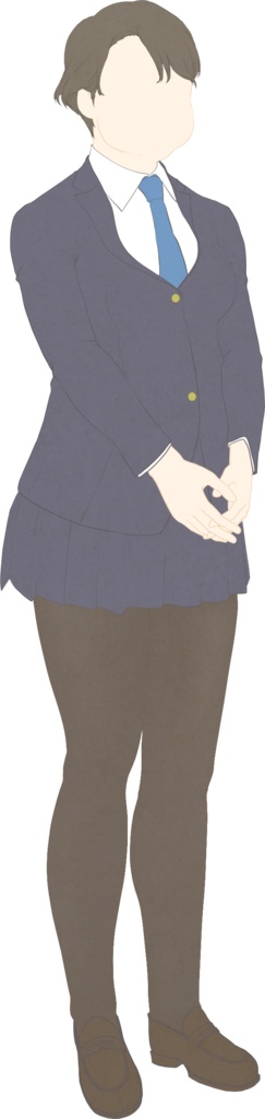 モブシリーズ:女子学生C1体3パターン