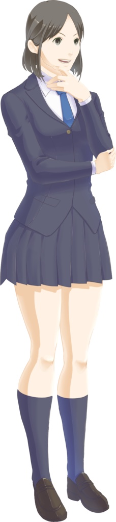 モブシリーズ:女子学生D1体3パターン