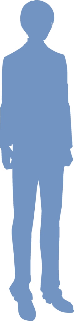 モブシリーズ:【学生】男性4女性4シルエット8体セット