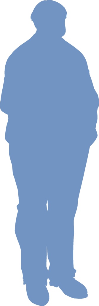 モブシリーズ:【学生】男性4女性4シルエット8体セット