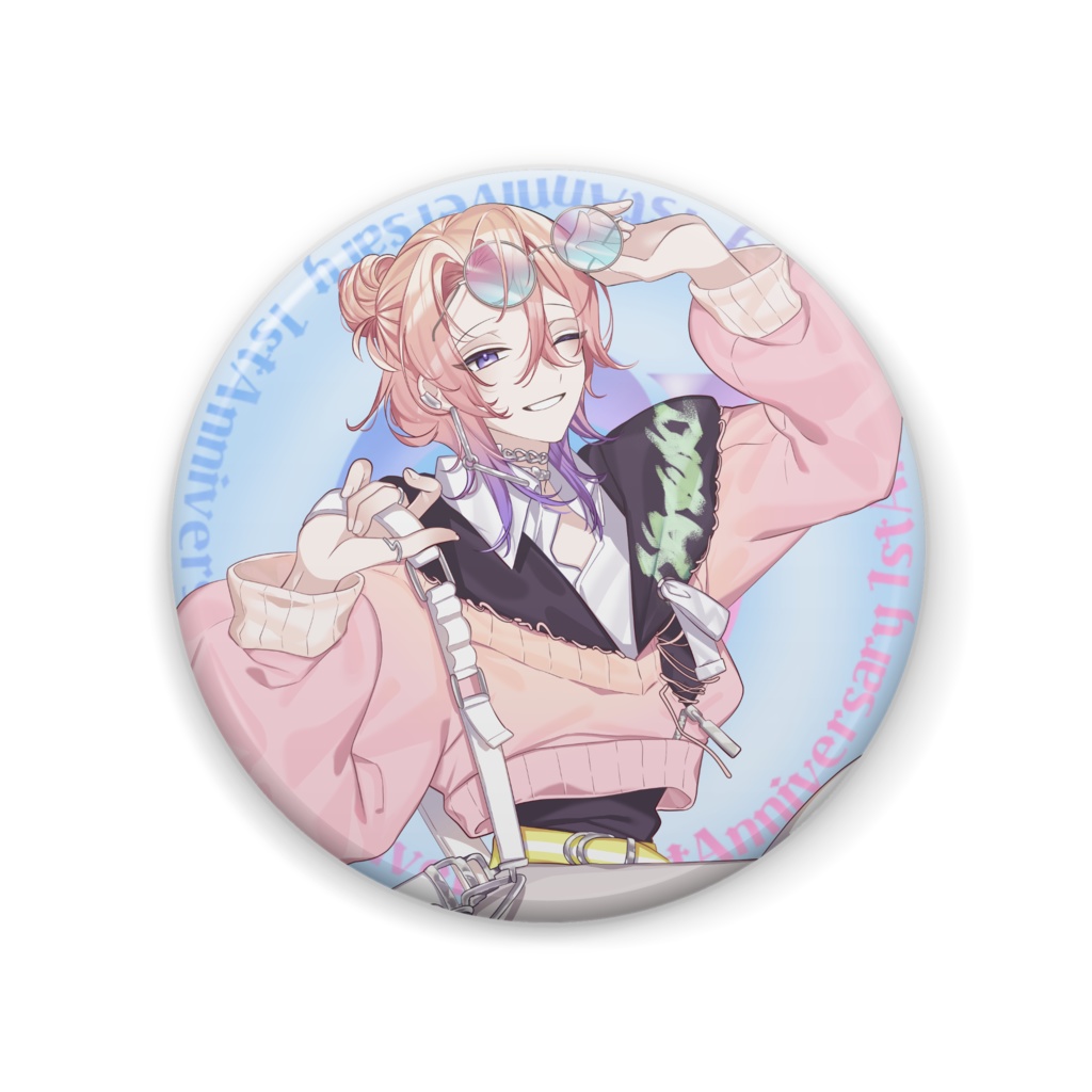 1周年記念缶バッジ　等身