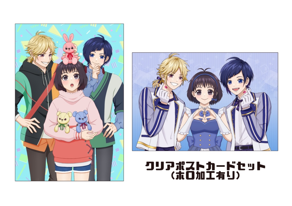 💋🐥クリアポストカードセット