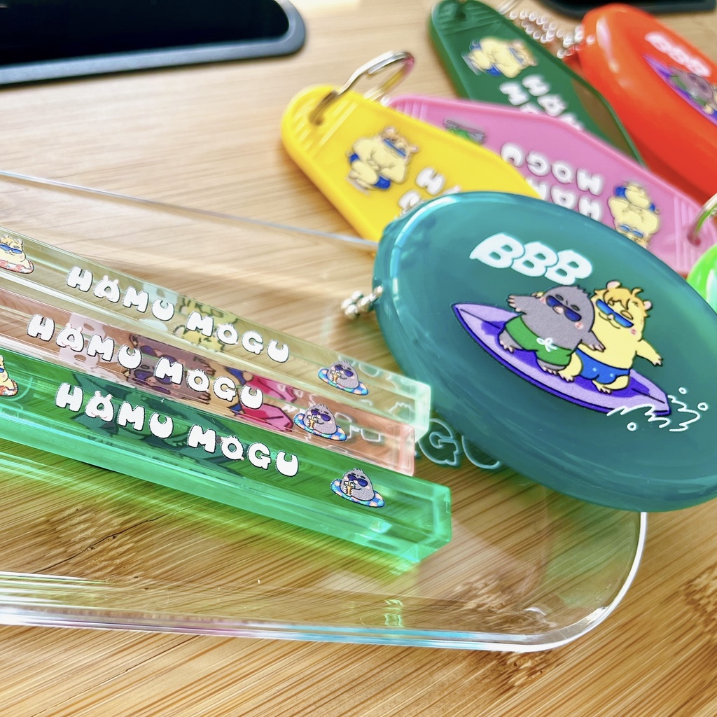 ぷかぷかハムモグホテルキーホルダー