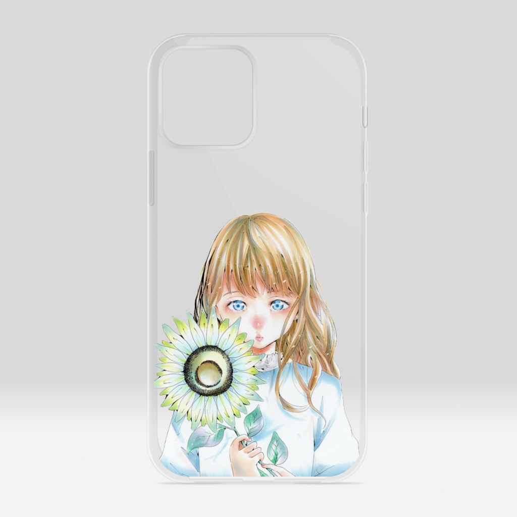 iPhone12/12Pro【オリジナル】向日葵と少女