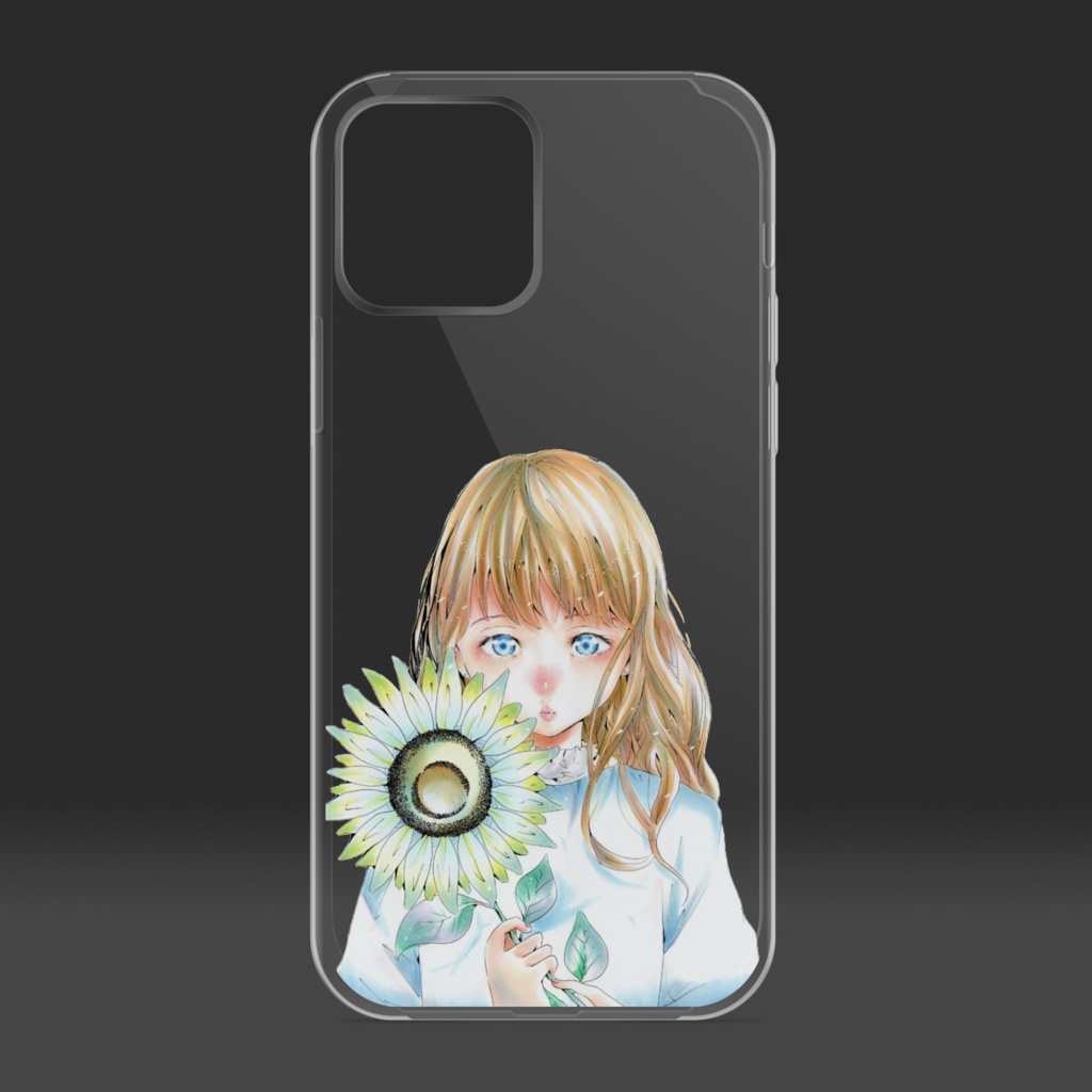 iPhone12/12Pro【オリジナル】向日葵と少女