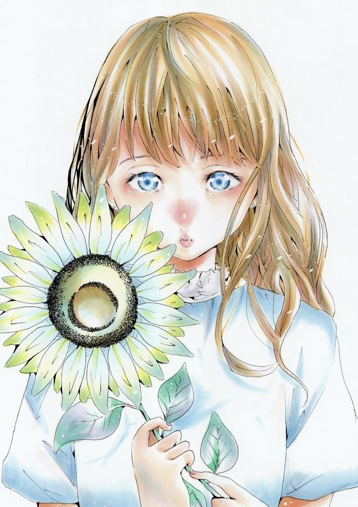【オリジナル】向日葵と少女