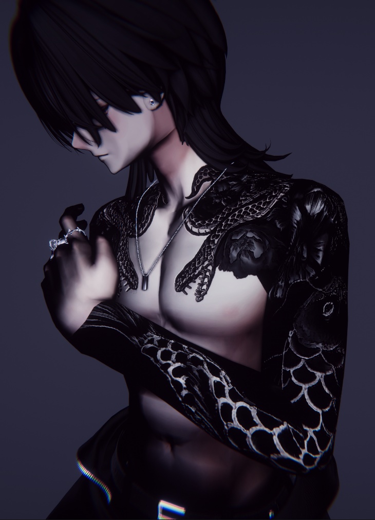 【7アバター対応】-百鬼花影- tattoo