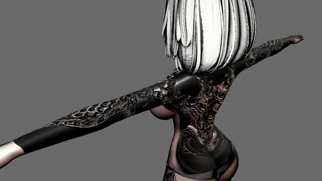 【7アバター対応】-百鬼花影- tattoo