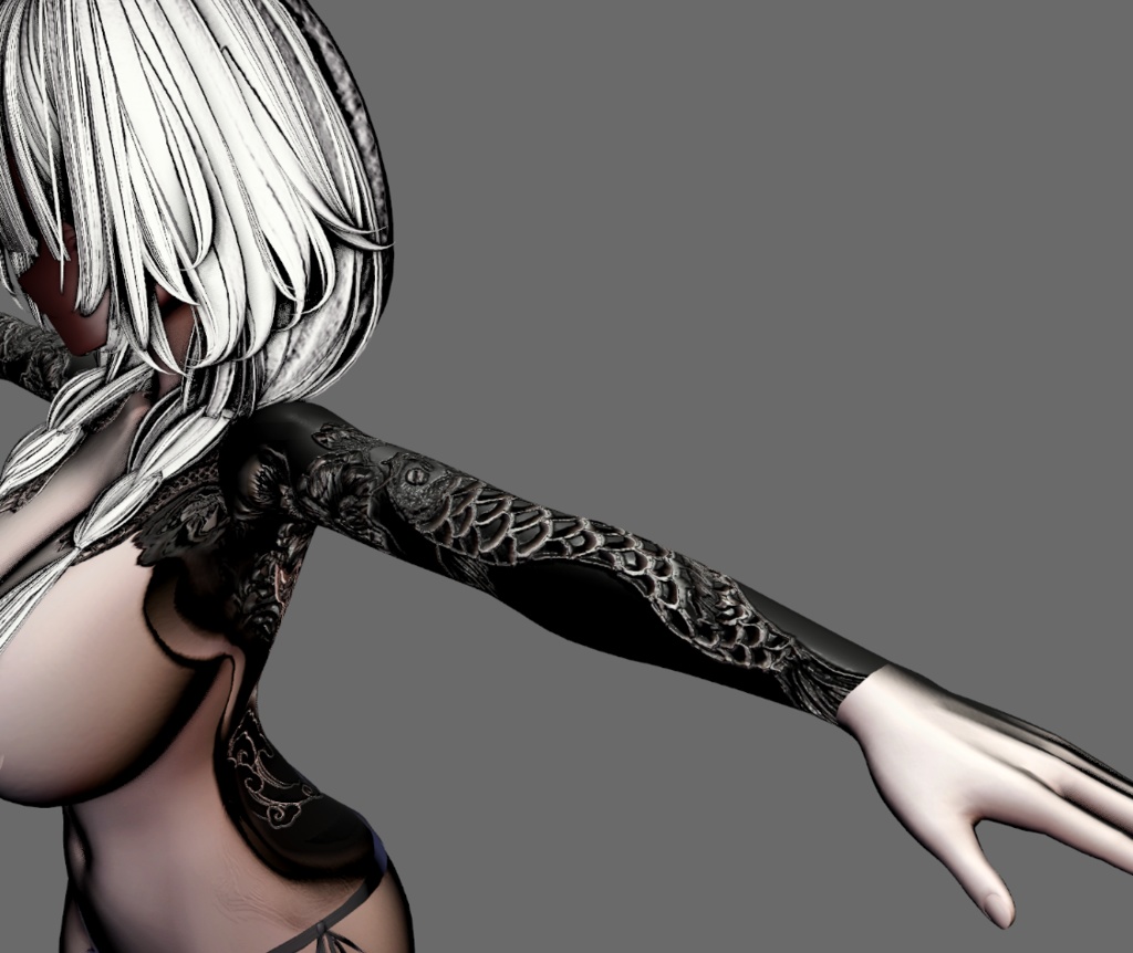 【7アバター対応】-百鬼花影- tattoo