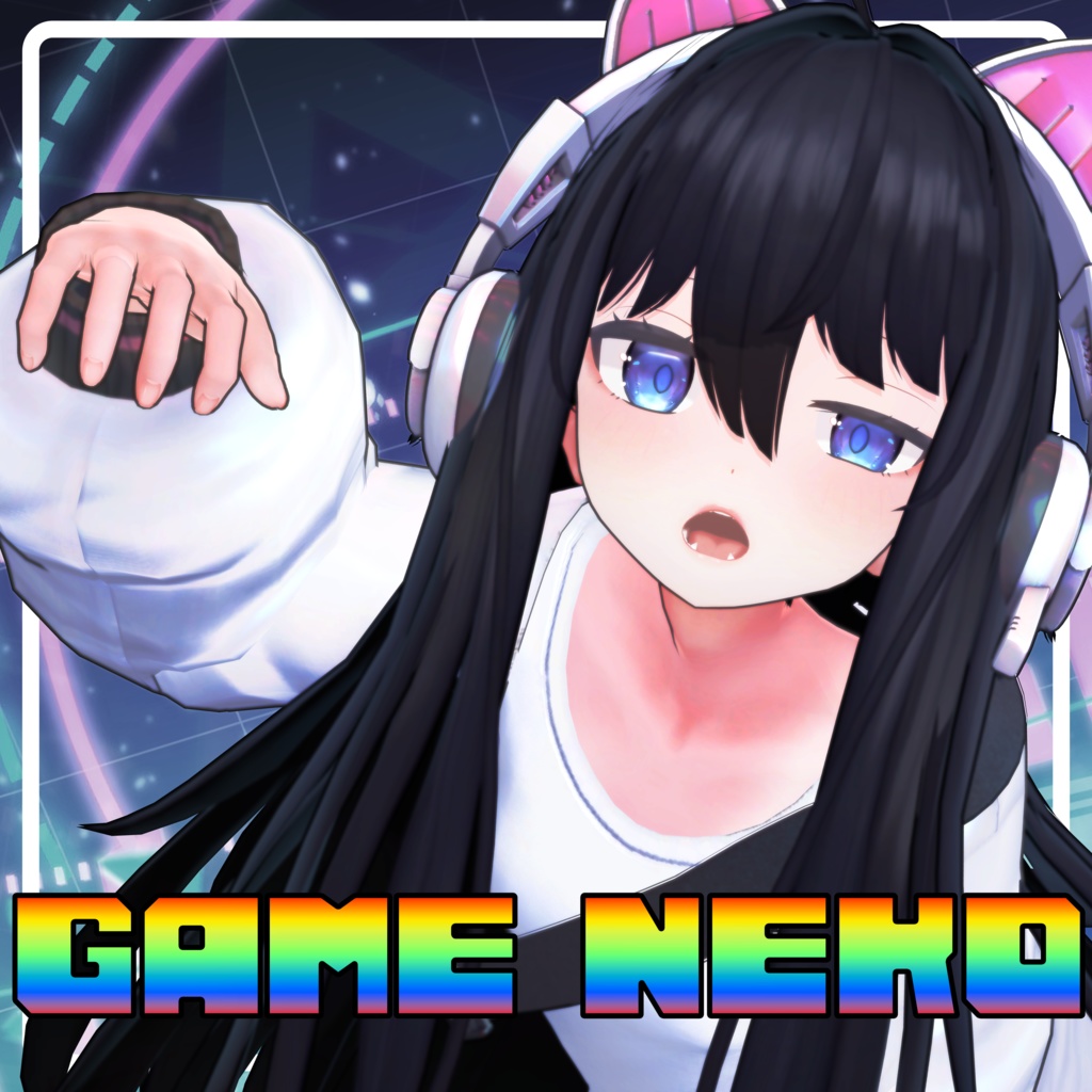 フルセットが販売記念価格！ オリジナル3Dモデル 【GAME NEKO】#GN_3D