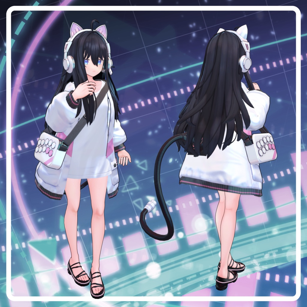 オリジナル3Dモデル 【GAME NEKO】#GN_3D