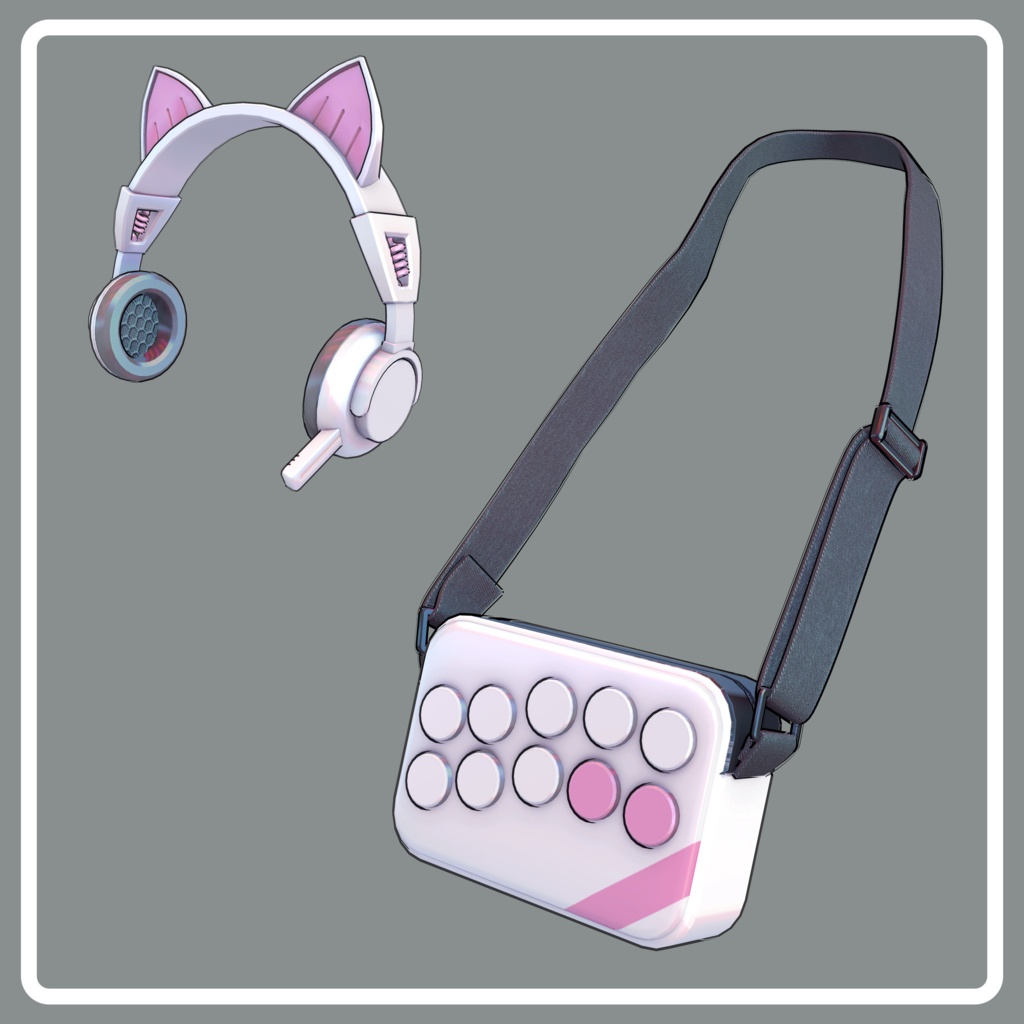 オリジナル3Dモデル 【GAME NEKO】#GN_3D