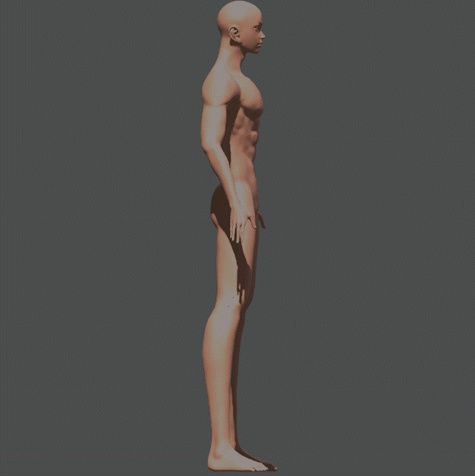3D可動キャラクターモデル(男性)