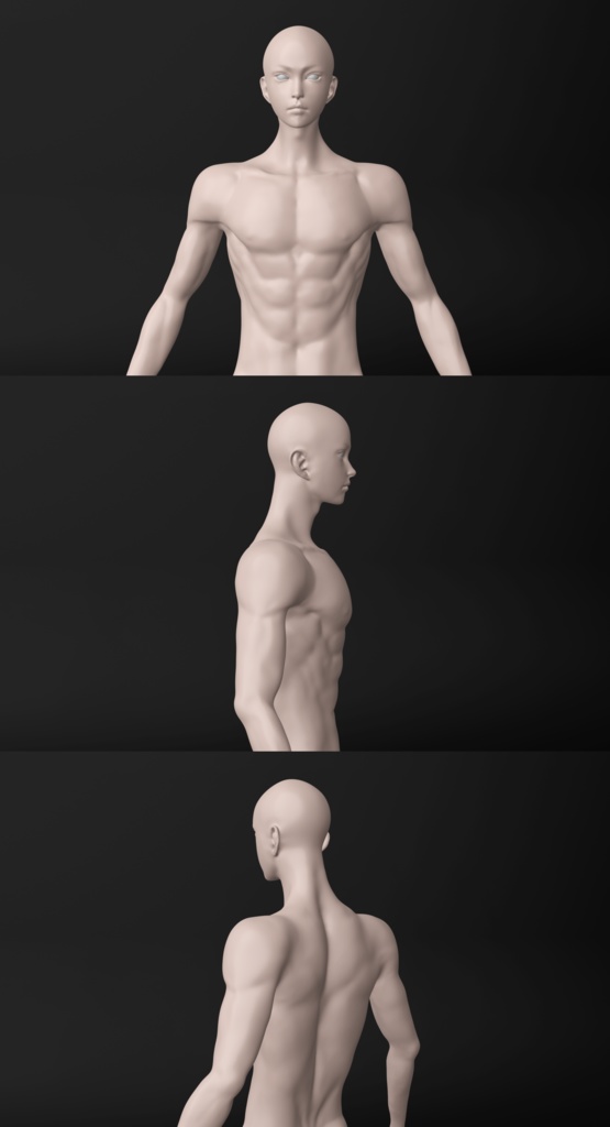 3D可動キャラクターモデル(男性)