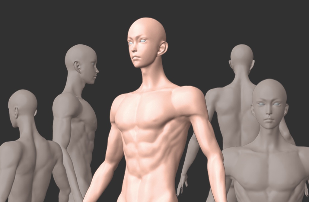 3D可動キャラクターモデル（男性）