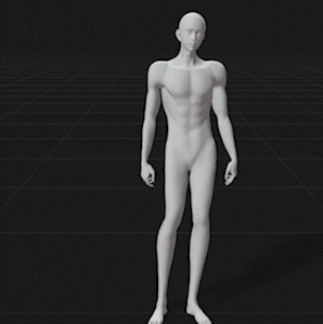 3D可動キャラクターモデル(男性)
