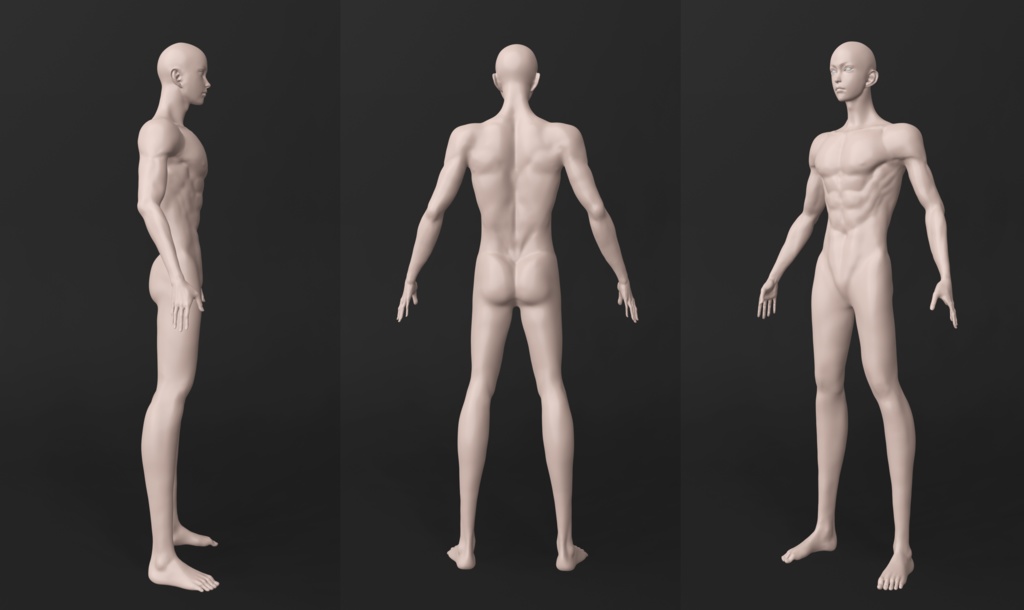 3D可動キャラクターモデル(男性)