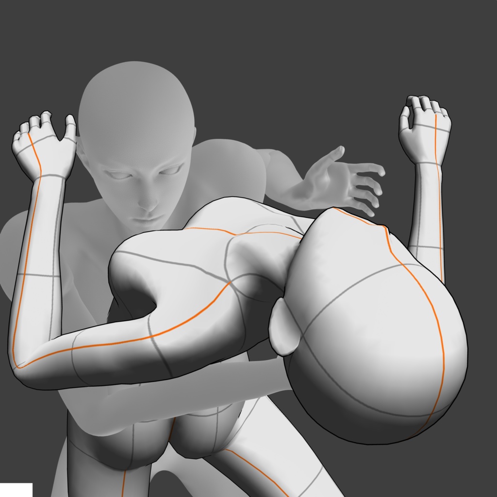 3D可動成人男性モデル