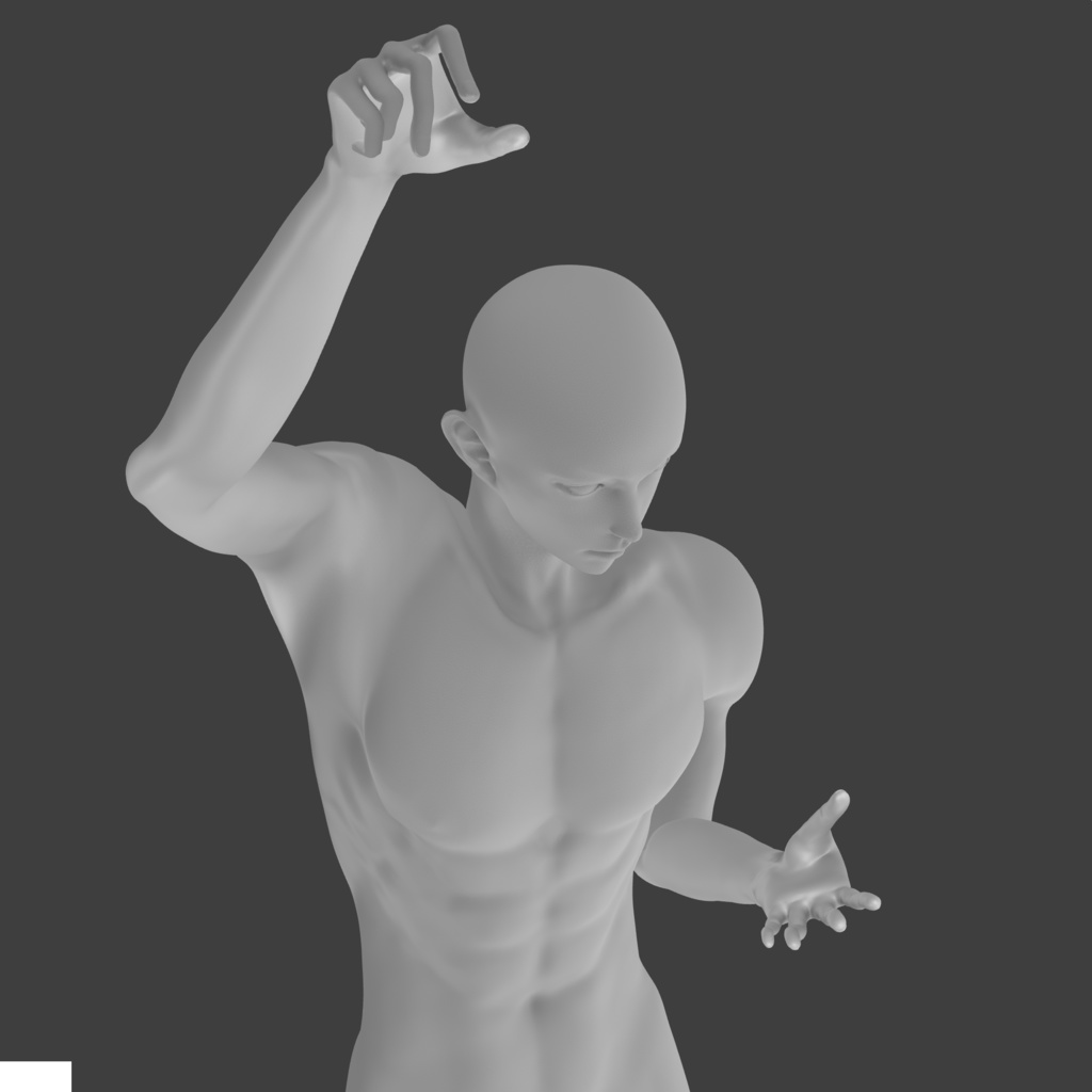 3D可動成人男性モデル