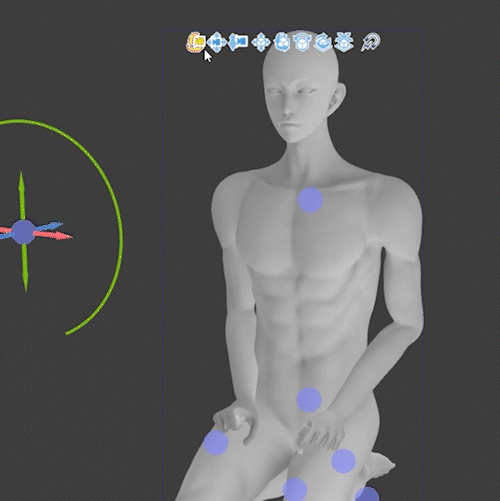 3D可動成人男性モデル