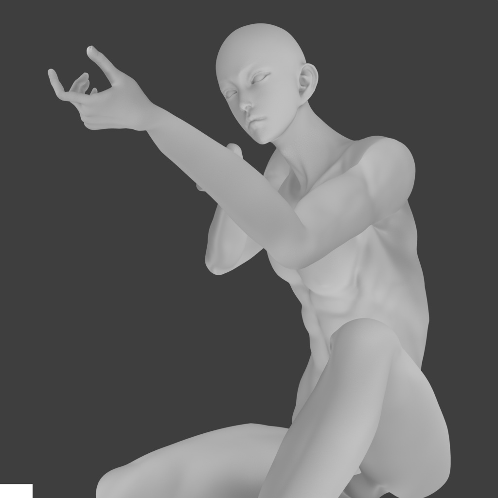 3D可動成人男性モデル