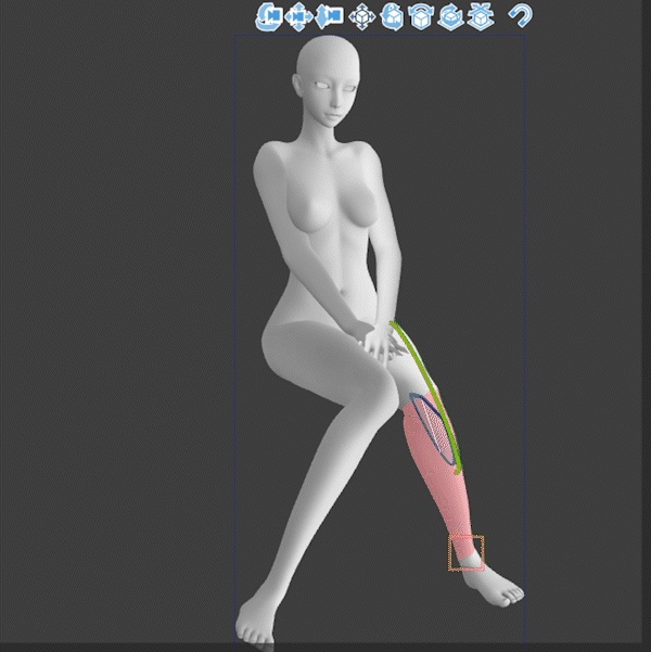 3D可動成人女性モデル