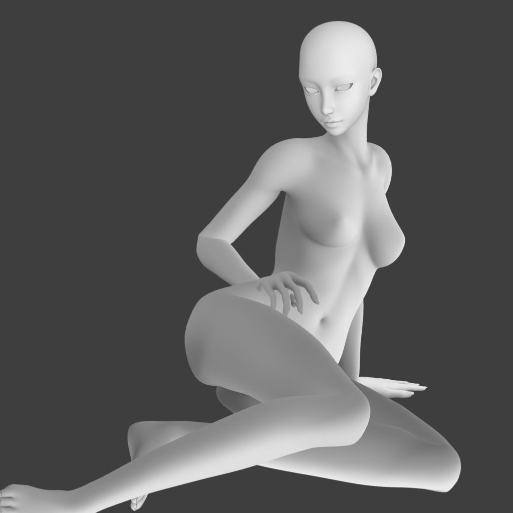 3D可動成人女性モデル