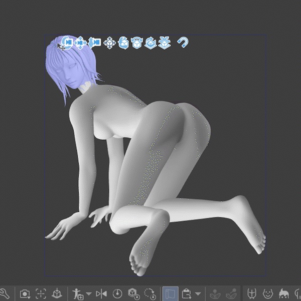 3D可動成人女性モデル